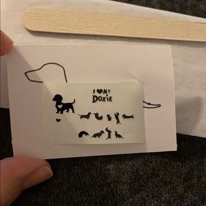 Dachshund nail decals